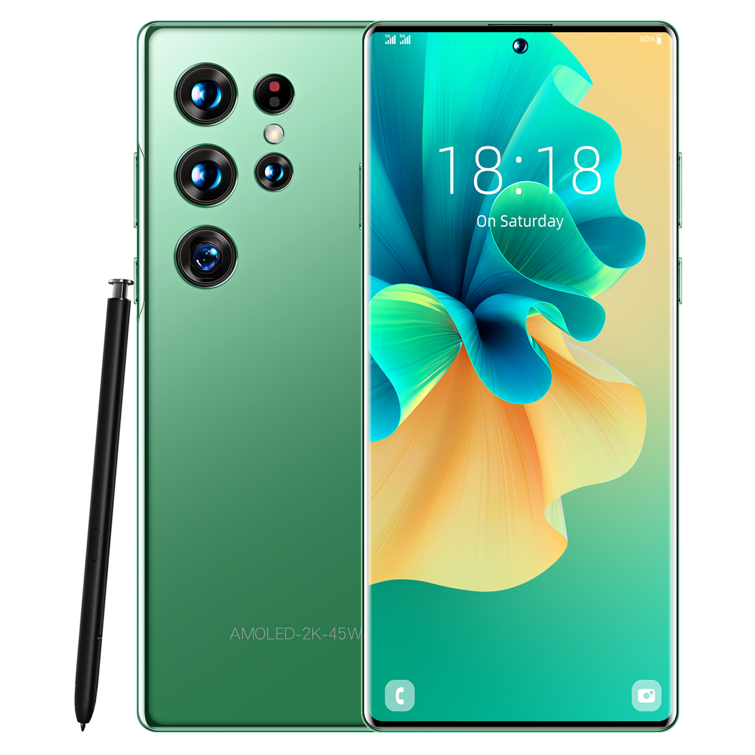 Téléphone déverrouillé Android Smartphone Cell Phone Dual Sim Cell 7300mAh Mobile Smart 4G Face ID 512 Go