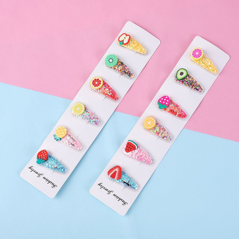 New Children's Princess Hair Clip Cute Baby Flower Duck Clip Girl Broken Bobby Pin Child Barrettes Gifts