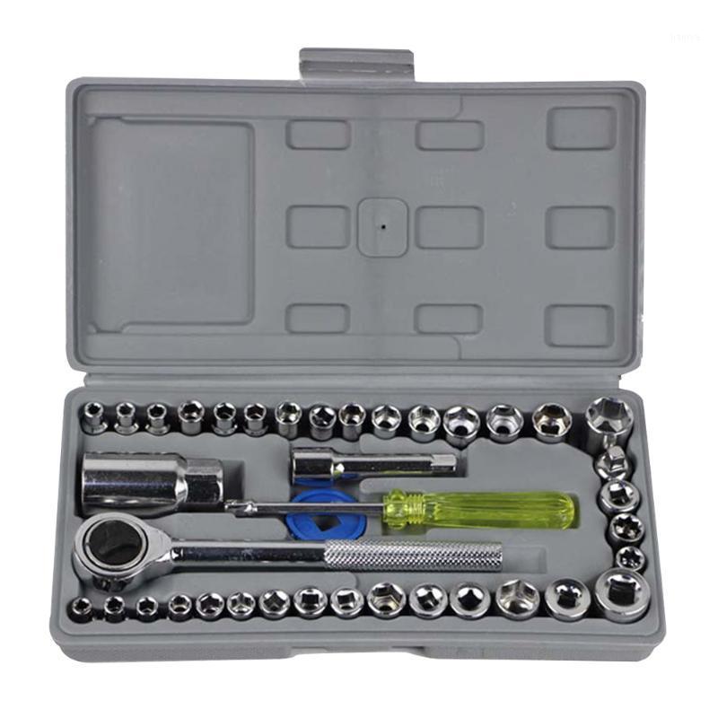 Professional Hand Tool Sets 40pcs Drive Ratchet Wrench Set Automobile Motorcycle Repair Kit
Professional Hand Tool Sets 40pcs Drive Ratchet Wrench Set Automobile Motorcycle Repair Kit