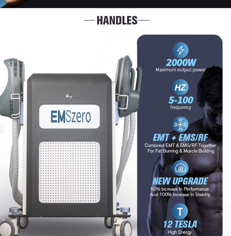 Slimming Machine 10 Tesla Energy Electromagnetic Muscle Stimulate Body Contouring Sculpting Equipment