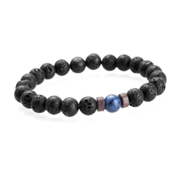 Men Beaded Bracelet Natural Moonstone Bead Tibetan Buddha Bracelet chakra Lava Stone Diffuser Bracelets Jewelry gift GC1053
