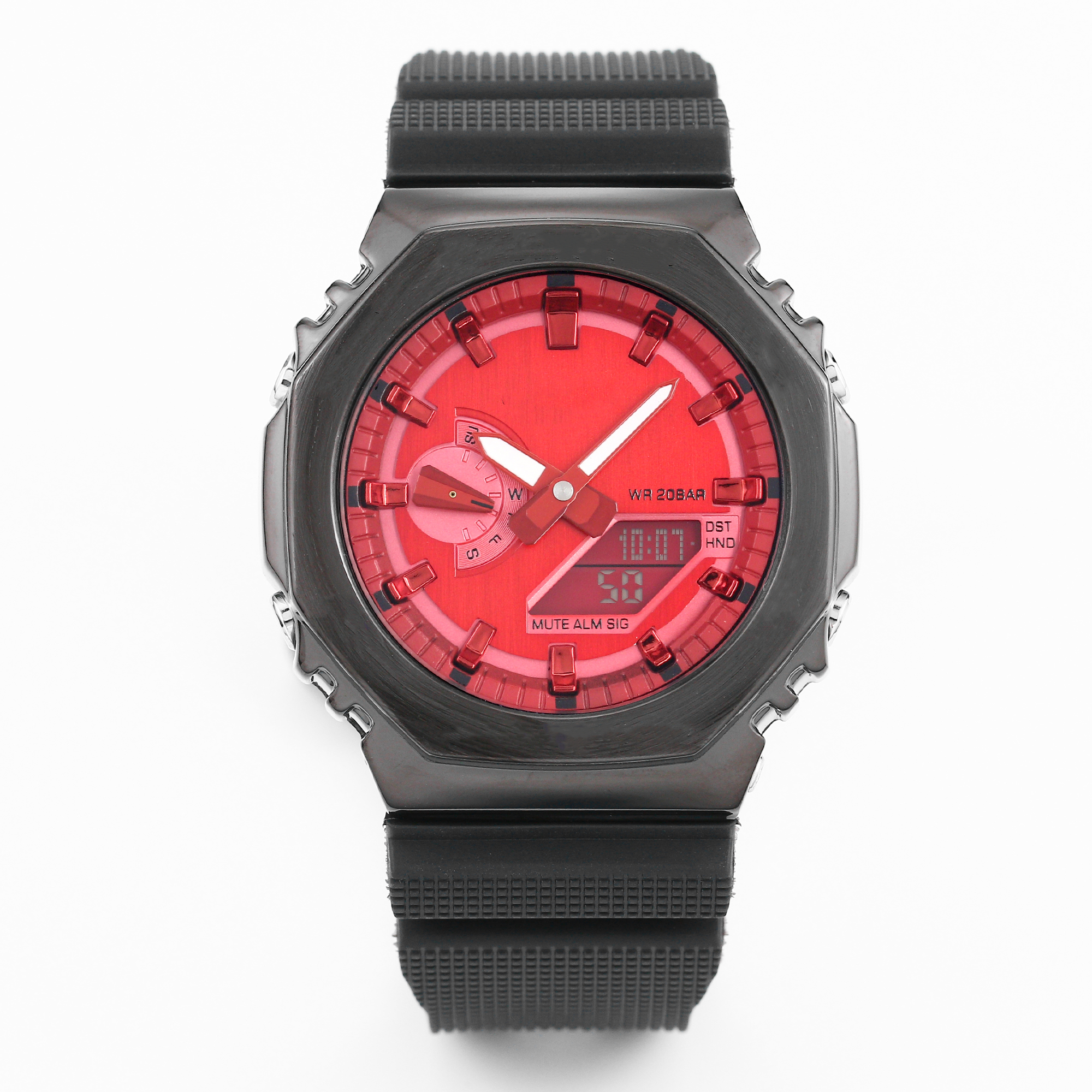 2100 Men's Digital Sports Quartz GM Series Watch Full Function World Time Automatic Hand Raise Light Metal Dial
2100 Men's Digital Sports Quartz GM Series Watch Full Function World Time Automatic Hand Raise Light Metal Dial