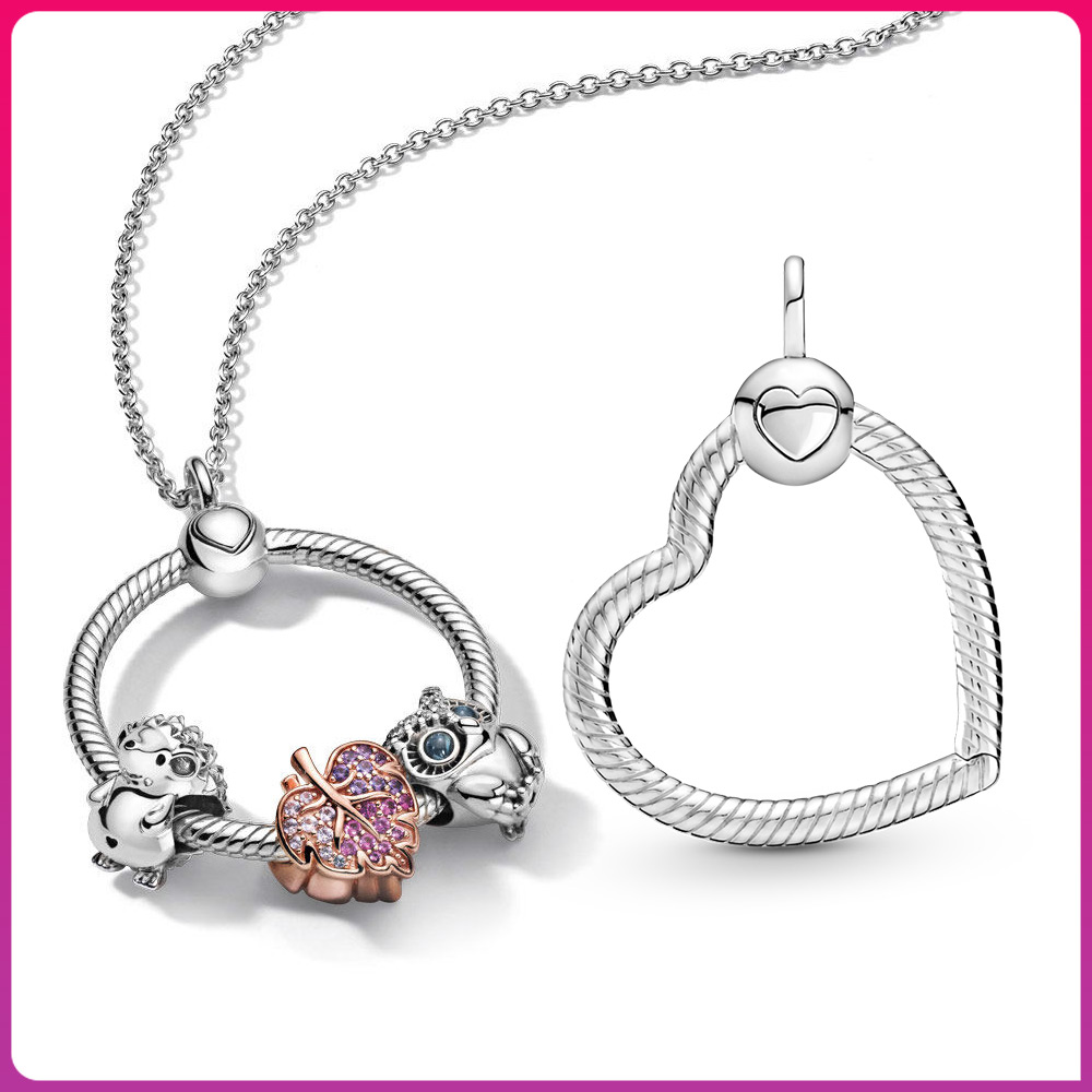 925 silver charm Heart ring jewelry O Ring fit original charm women DIY bead Necklace
925 silver charm Heart ring jewelry O Ring fit original charm women DIY bead Necklace