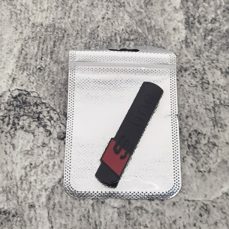 3D Metal Letter audi Car Sticker Plating Badge "S-LINE "Logo Emblem Automobiles refitting Exterior Decor