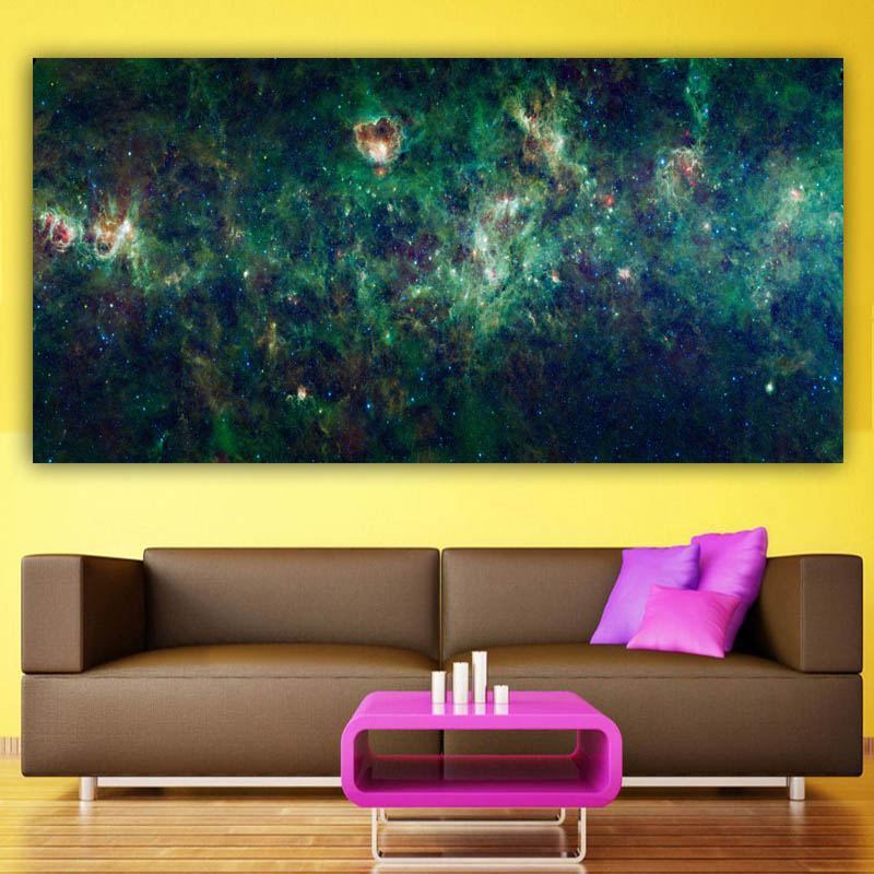 Frameless Pictures Big Space Oil Painting Printed On Canvas Modern Wall Pictures For Living Room Abstract Star Sky Painting