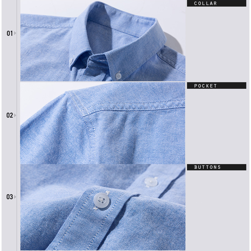 Summer Short Sleeve Turndown Collar Regular Fit Oxford Fabric 100% Cotton Excellent Comfortable Business Men Casual Shirts 220322