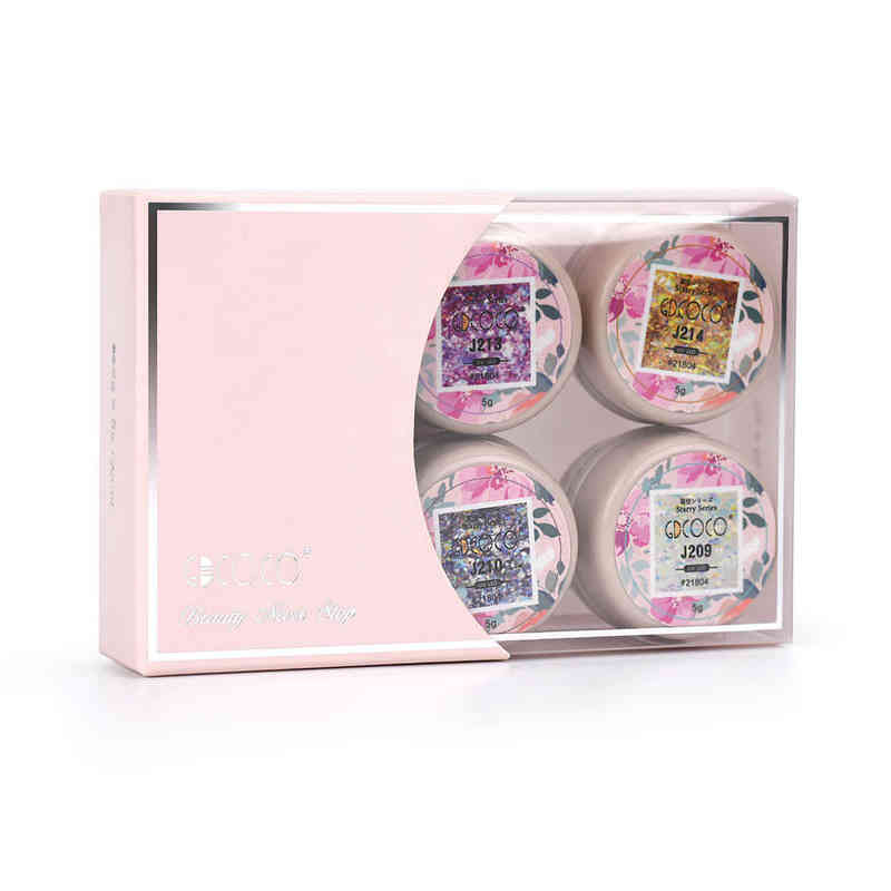 NXY Nail Gel Sugar Color Painting Kit Gdcoco Manicure Japanese Style Supply Semi Permanent Drawing Silver Varnish Set 0328