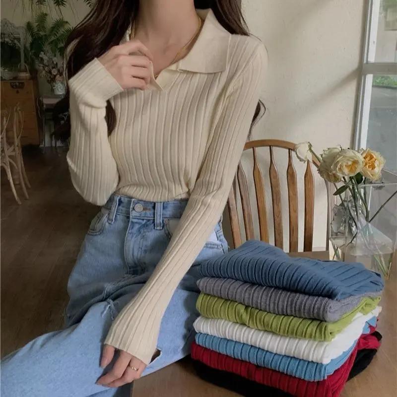 Women's Sweaters Women Sweater Female Long Sleeve Casual Pullovers Knitted Clothes Sweter Mujer 2022 Fall Korean Turn-Down CollarWomen's, White
Women's Sweaters Women Sweater Female Long Sleeve Casual Pullovers Knitted Clothes Sweter Mujer 2022 Fall Korean Turn-Down CollarWomen's, White