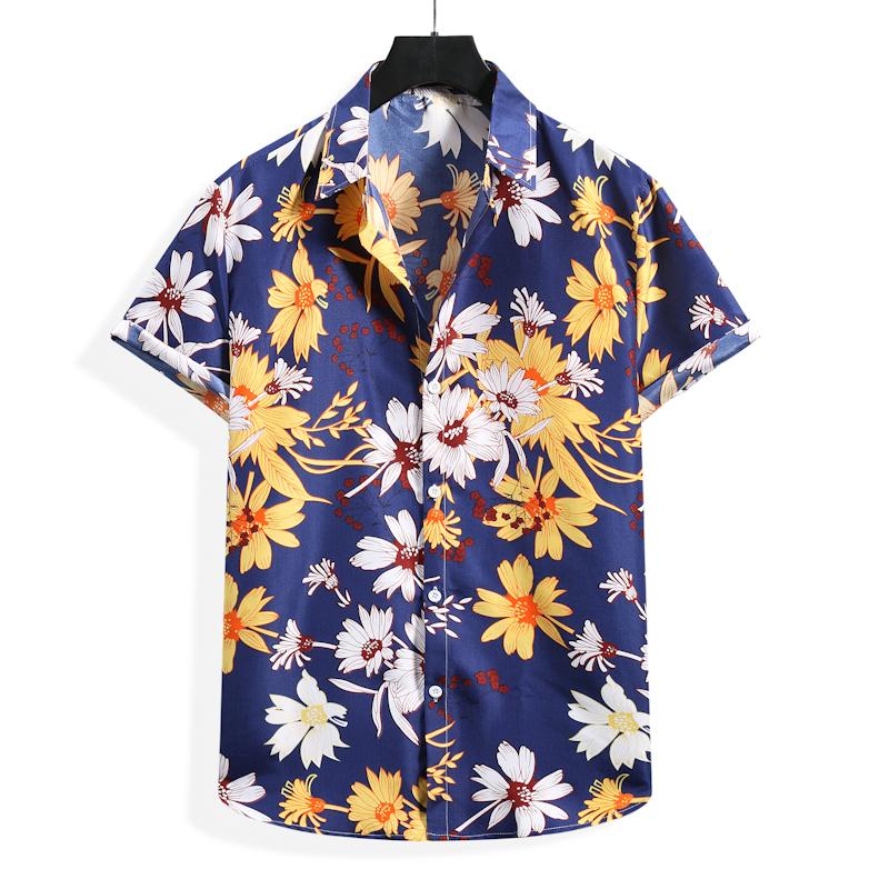 Men' Casual Shirts Men Floral Print Hawaiian Aloha Hipster Slim Fit Short Sleeve Beach Shirt Streetwear Male Chemise, As show
Men' Casual Shirts Men Floral Print Hawaiian Aloha Hipster Slim Fit Short Sleeve Beach Shirt Streetwear Male Chemise, As show