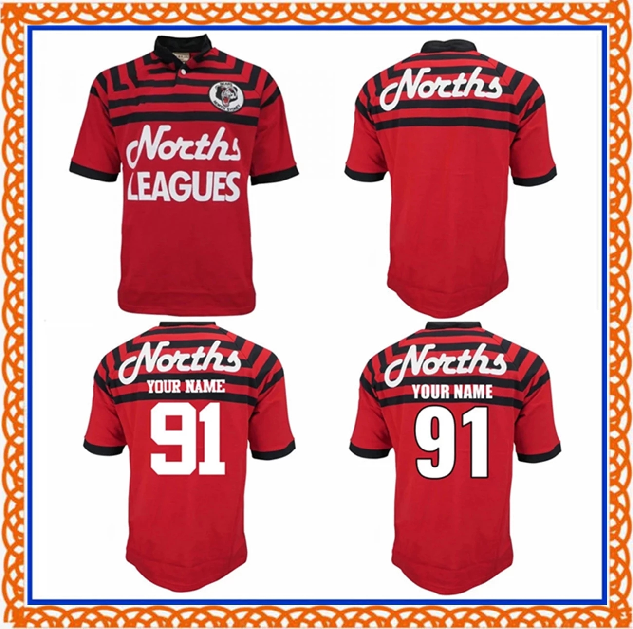 1991 NORTH SYDNEY BEARS RETRO RUGBY JERSEY 1991 North Sydney Bears Rugby TRAINING SHORTS JERSEY size S--5XL
1991 NORTH SYDNEY BEARS RETRO RUGBY JERSEY 1991 North Sydney Bears Rugby TRAINING SHORTS JERSEY size S--5XL