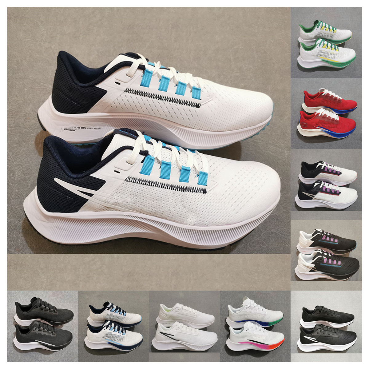 NEW Pegasu 37 38 mens shoes Midnight Navy Greedy Kelly Anna Triple White Black Crimson Blue Ribbon Green Wolf Grey marathon men women trainers sports sneakers, Box
NEW Pegasu 37 38 mens shoes Midnight Navy Greedy Kelly Anna Triple White Black Crimson Blue Ribbon Green Wolf Grey marathon men women trainers sports sneakers, Box