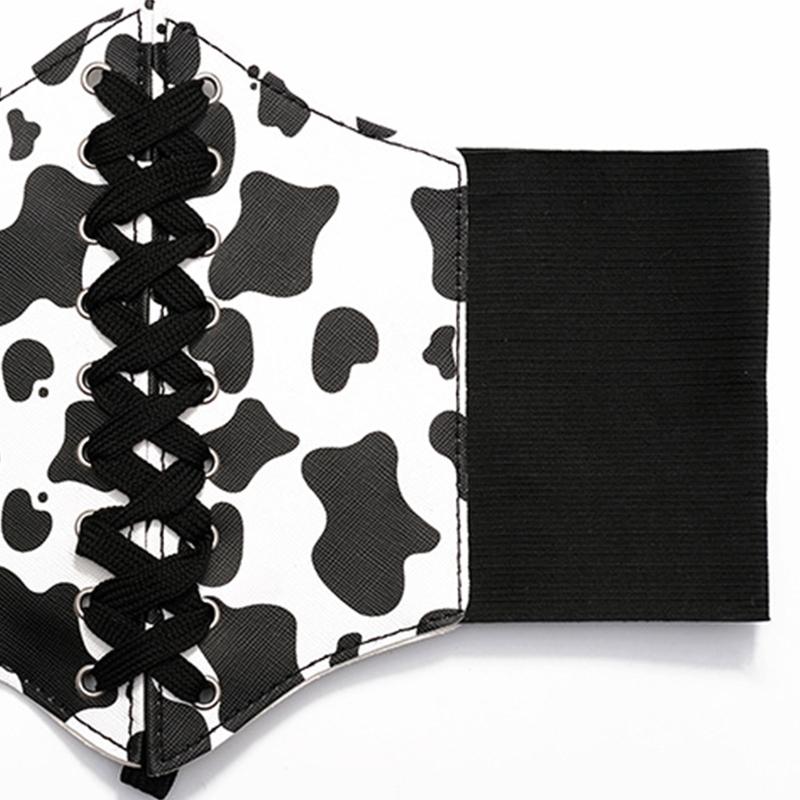 Belts Sexy Women Top Corset With Adjustable Belt Woman Cow Print Lift Up Masquerade Party Waist Seal Slimming Wrap Drop, Black
Belts Sexy Women Top Corset With Adjustable Belt Woman Cow Print Lift Up Masquerade Party Waist Seal Slimming Wrap Drop, Black