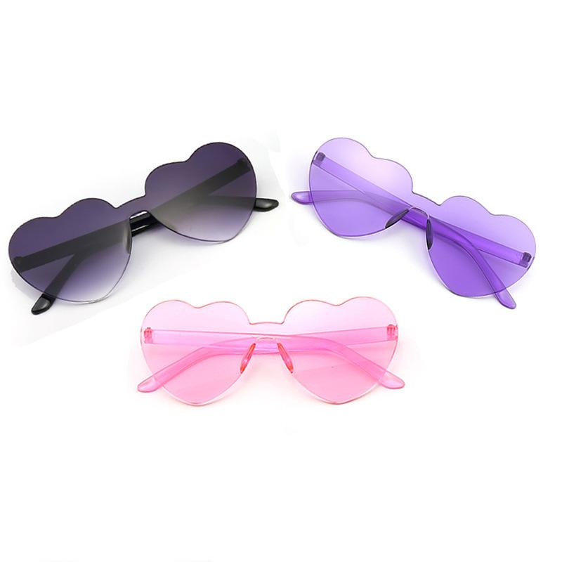 Sunglasses Gradient Heart Shaped Conjoined Transparent Jelly Color Frameless Sun Glasses Female Uv400 Driver Eyewear
Sunglasses Gradient Heart Shaped Conjoined Transparent Jelly Color Frameless Sun Glasses Female Uv400 Driver Eyewear