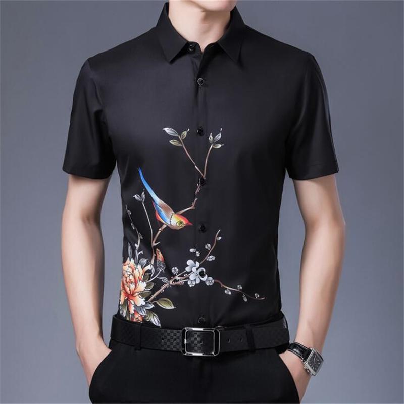 Men's Casual Shirts Flower Bird Pattern Digital Printing Streewear Short Sleeve Shirt Summer Quality Soft Skin-friendly Icy Cool Men -3XLMe, As picture
Men's Casual Shirts Flower Bird Pattern Digital Printing Streewear Short Sleeve Shirt Summer Quality Soft Skin-friendly Icy Cool Men -3XLMe, As picture