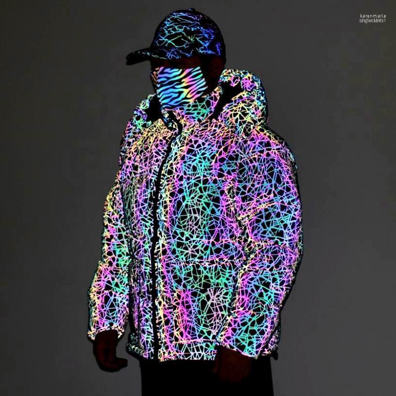 Men's Down & Parkas Winter Rainbow Color Reflective Jacket Warm Hooded Coat Plus Size Chaquetas Hombre1 Kare22, Style c
Men's Down & Parkas Winter Rainbow Color Reflective Jacket Warm Hooded Coat Plus Size Chaquetas Hombre1 Kare22, Style c