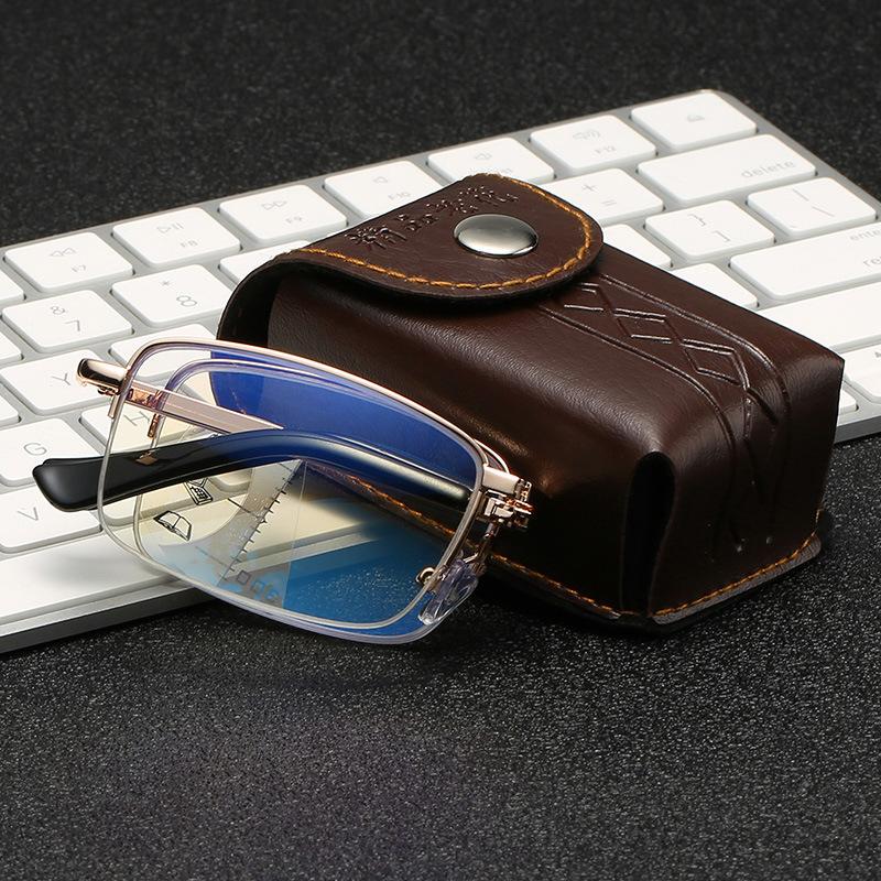 Sunglasses Folding Anti-blue Reading Glasses Male High-definition Gold Black Silver Three-color Storage
Sunglasses Folding Anti-blue Reading Glasses Male High-definition Gold Black Silver Three-color Storage