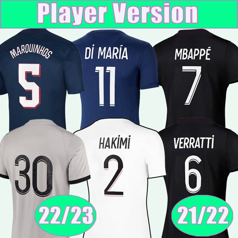 21 22 23 MBAPPE VERRATTI Player Version Soccer Jerseys KIMPEMBE DRAXLER SERGIO RAMOS Home Blue Away 3rd Football Shirts, Qy9600 22 23 away no patch
21 22 23 MBAPPE VERRATTI Player Version Soccer Jerseys KIMPEMBE DRAXLER SERGIO RAMOS Home Blue Away 3rd Football Shirts, Qy9600 22 23 away no patch