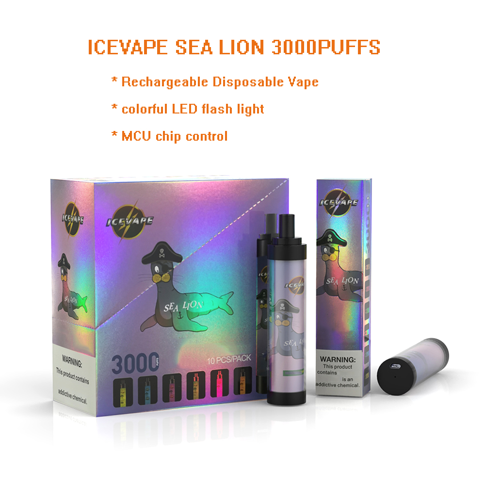 new rechargeable disposable vape icevape kit e cigarette 3000 puffs vapes puff bar 6ml pod e-cigarettes colorful led flash light vapor pen VS r and m dazzle pro bang xxl
new rechargeable disposable vape icevape kit e cigarette 3000 puffs vapes puff bar 6ml pod e-cigarettes colorful led flash light vapor pen VS r and m dazzle pro bang xxl