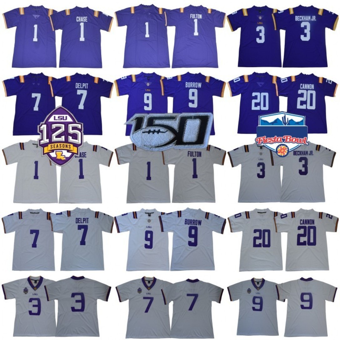 NCAA LSU Tigers Jerseys 9 Joe Burrow Burreaux JaMarr Chase Cannon Grant Delpit Odell Beckham Jr Fulton Fournette College Football 125TH 150TH, As
NCAA LSU Tigers Jerseys 9 Joe Burrow Burreaux JaMarr Chase Cannon Grant Delpit Odell Beckham Jr Fulton Fournette College Football 125TH 150TH, As