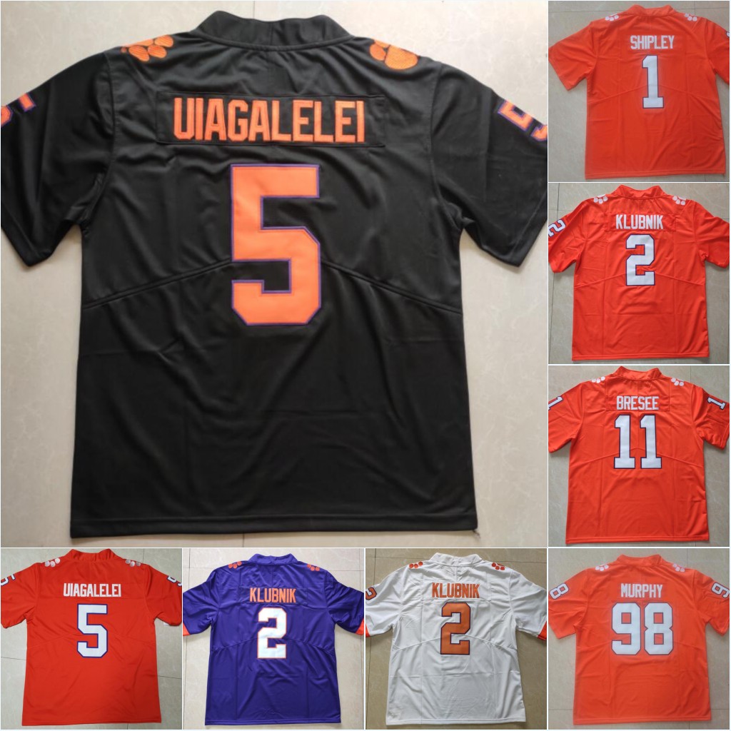 #1 Will Shipley #2 Cade Klubnik College #5 D.J. Uiagalelei #9 Travis Etienne Jr. #16 Trevor Lawrence #4 Deshaun Watson #11 Bryan Bresee #8 Justyn Ross #5 Tee Higgins Jerseys