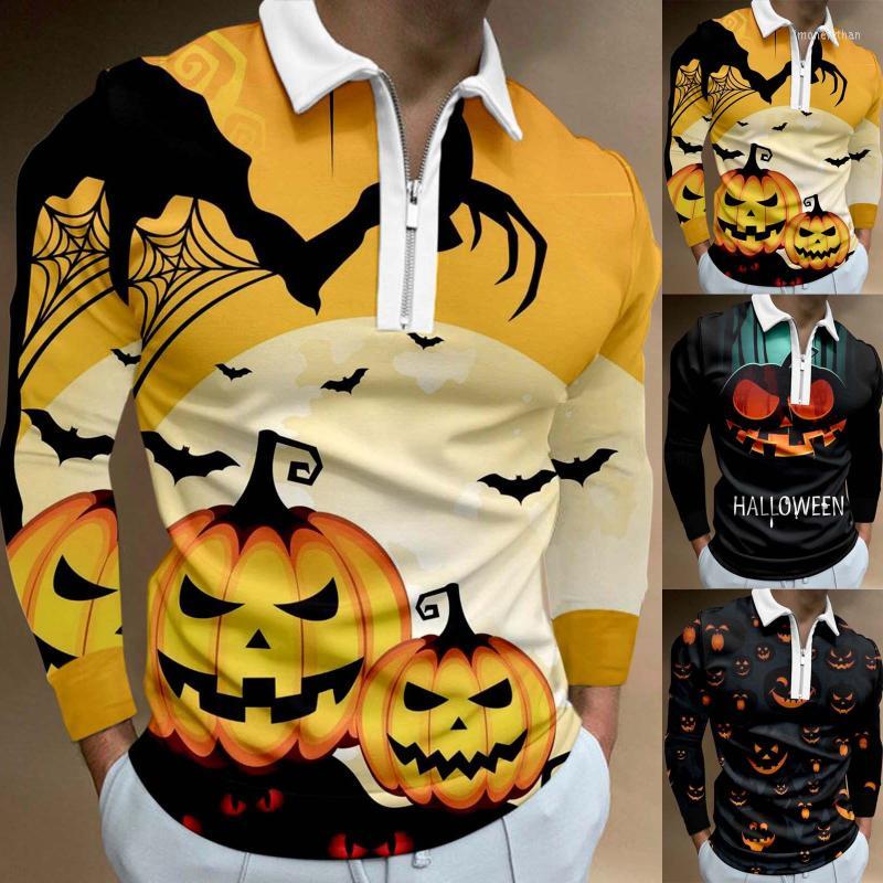 Men's Polos Running Clothe Male Casual Halloween Print Zipper Turn Down Collar Blouse Long Sleeve Tops ShirtMen's, Black
Men's Polos Running Clothe Male Casual Halloween Print Zipper Turn Down Collar Blouse Long Sleeve Tops ShirtMen's, Black