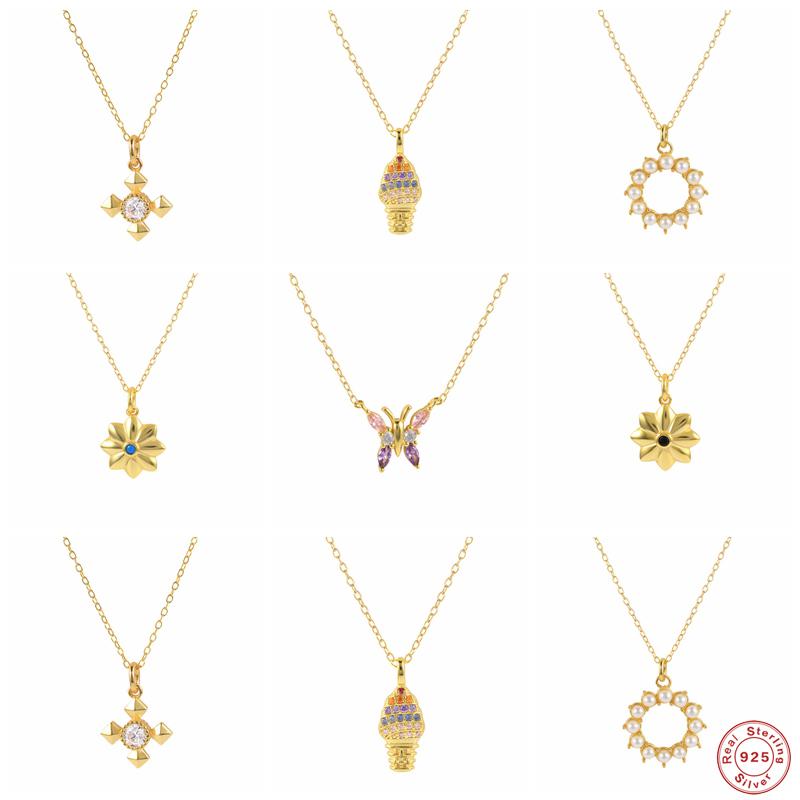 Other Aide 925 Sterling Silver Colored Zircon CZ Butterfly Pendant Necklaces For Women Cross Cream Pearl Flower Charm NecklaceOther OtherOth
Other Aide 925 Sterling Silver Colored Zircon CZ Butterfly Pendant Necklaces For Women Cross Cream Pearl Flower Charm NecklaceOther OtherOth