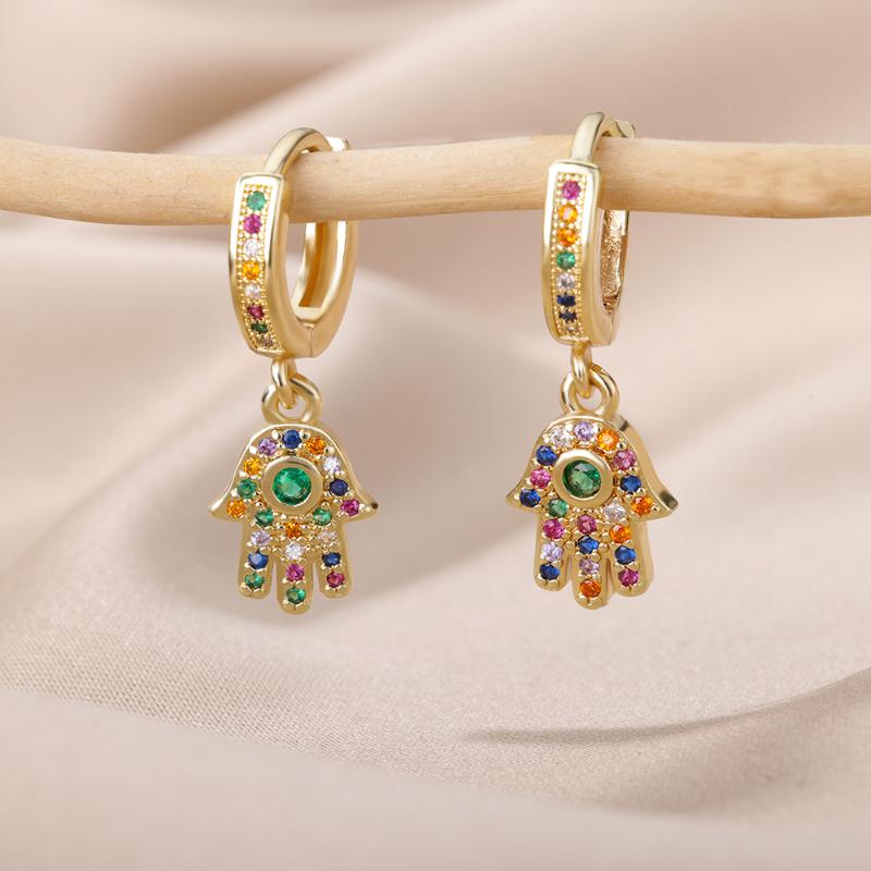 Dangle & Chandelier Turkish Hamsa Hand Earrings Stainless Steel Zircon Drop 2022 Trend Lucky Boho Fatima Aesthetic Jewerly PendientesDangle
Dangle & Chandelier Turkish Hamsa Hand Earrings Stainless Steel Zircon Drop 2022 Trend Lucky Boho Fatima Aesthetic Jewerly PendientesDangle
