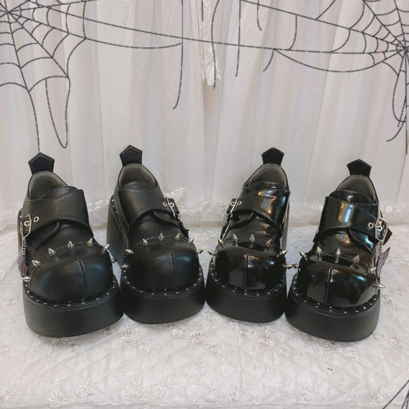 Dress Shoes Women Lolita Rivet Buckle Round Toe Gothic Punk Pumps Platform Wedge High Heel Creepers Japanese Harajuku Dark 2022, Matte black
Dress Shoes Women Lolita Rivet Buckle Round Toe Gothic Punk Pumps Platform Wedge High Heel Creepers Japanese Harajuku Dark 2022, Matte black