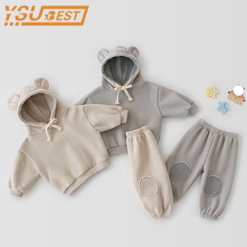 Clothing Sets Spring Autumn Baby Boy Girl Suit Cute Ears Pure Color Set Long Sleeves Hoodies Pants 2pcs Children ClothesClothing, 221s09 beige
Clothing Sets Spring Autumn Baby Boy Girl Suit Cute Ears Pure Color Set Long Sleeves Hoodies Pants 2pcs Children ClothesClothing, 221s09 beige