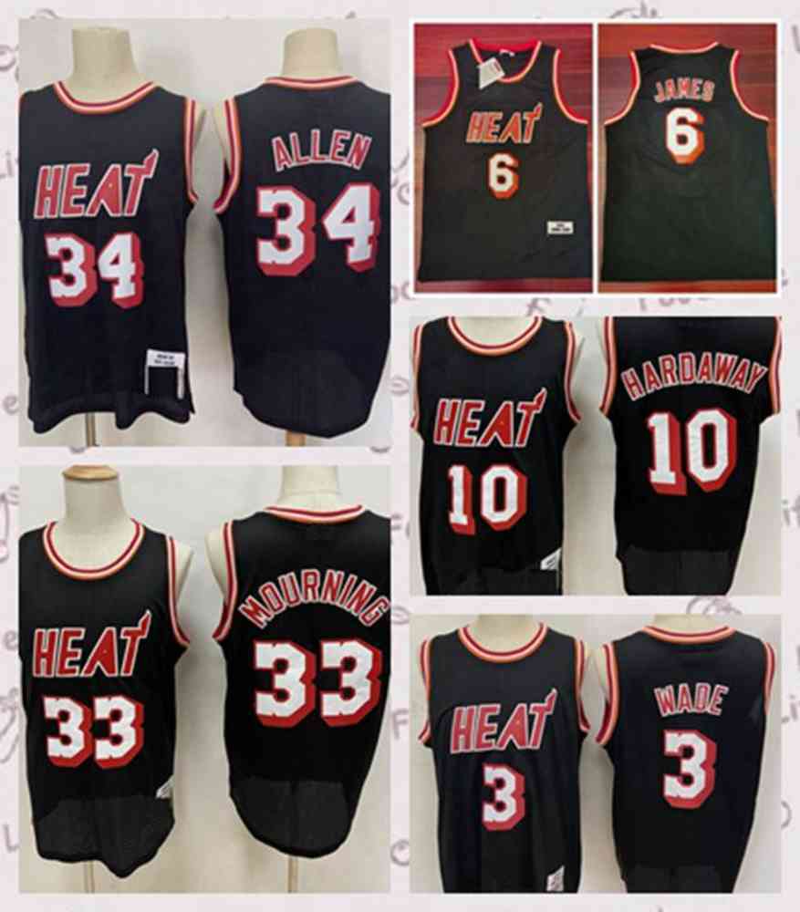 2021 Vintage Men Retro Classic Basketball Jersey Dwyane 3 Wade Tim 10 Hardaway Ray 34 Allen Alonzo 33 Mourning Shirts Breathable short Black
2021 Vintage Men Retro Classic Basketball Jersey Dwyane 3 Wade Tim 10 Hardaway Ray 34 Allen Alonzo 33 Mourning Shirts Breathable short Black