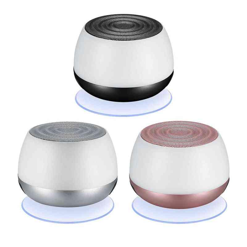 LED Lights Mini Bluetooth 5.0 Speaker Audio Speakers for Car Home Laptop Computer PC G220326