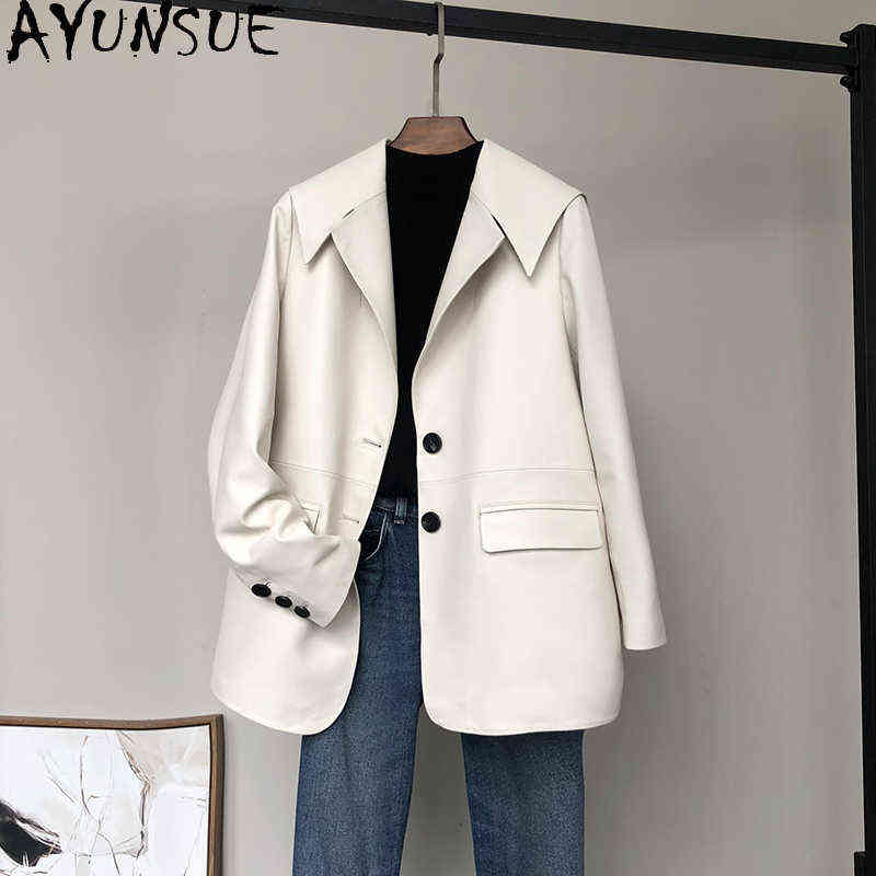 Ayunsue Genuine Leather Jacket Women Spring 2021 Korean Style Sheepskin Jacket Female White Leather Jackets Chaqueta Cuero Mujer Lw J220727
Ayunsue Genuine Leather Jacket Women Spring 2021 Korean Style Sheepskin Jacket Female White Leather Jackets Chaqueta Cuero Mujer Lw J220727