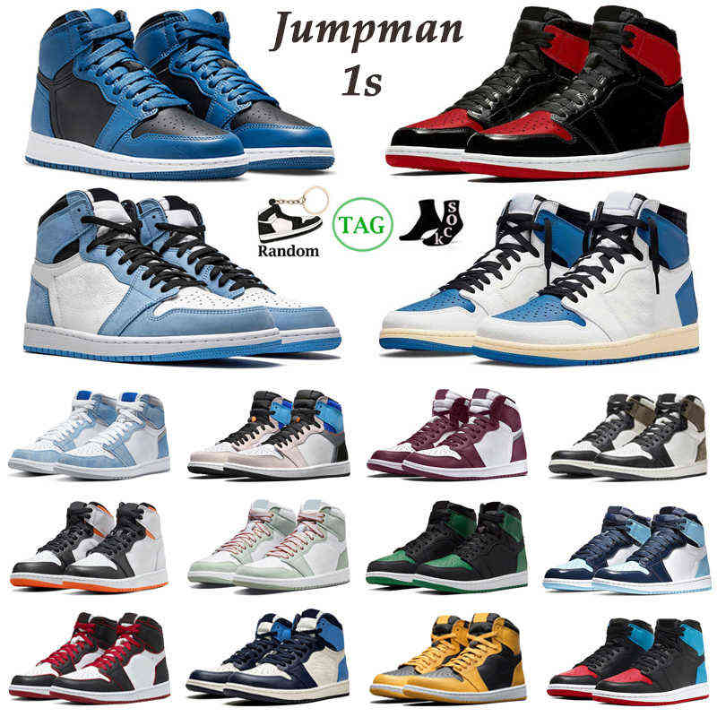 2022 1s High OG Outdoor Shoes Men Women Jumpman 1 Dark Marina Blue Bred Patent Bordeaux Hyper Royal Mocha Pine Green Mens Trainers, Lucky green
2022 1s High OG Outdoor Shoes Men Women Jumpman 1 Dark Marina Blue Bred Patent Bordeaux Hyper Royal Mocha Pine Green Mens Trainers, Lucky green