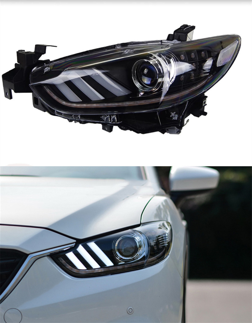 Head Lamp For Atenza LED Headlight 2013-16 Mazda 6 Daytime Lights mustang LED Lamps or Xenon Headlights