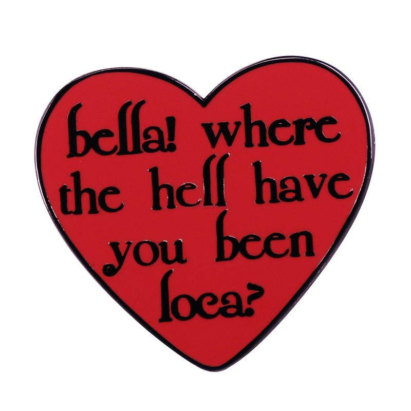 Movie Quotes Heart Shape Women's Brooch Lapel Pins for Backpack Enamel Pin Badge for Clothing Fashion Jewelry Accessories, As picture
Movie Quotes Heart Shape Women's Brooch Lapel Pins for Backpack Enamel Pin Badge for Clothing Fashion Jewelry Accessories, As picture