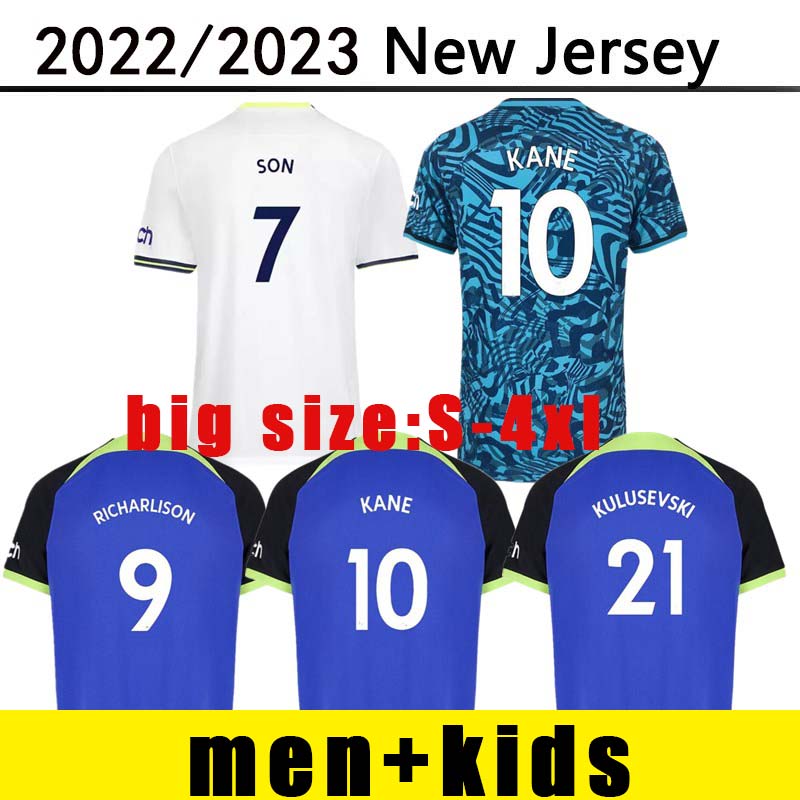 KANE SON 22 23 RICHARLISON Soccer Jerseys fans player version KULUSEVSKI HOJBJERG SKIPP colorful 2022 2023 LUCAS ROMERO Football shirt SPURS home away third S, 10
KANE SON 22 23 RICHARLISON Soccer Jerseys fans player version KULUSEVSKI HOJBJERG SKIPP colorful 2022 2023 LUCAS ROMERO Football shirt SPURS home away third S, 10