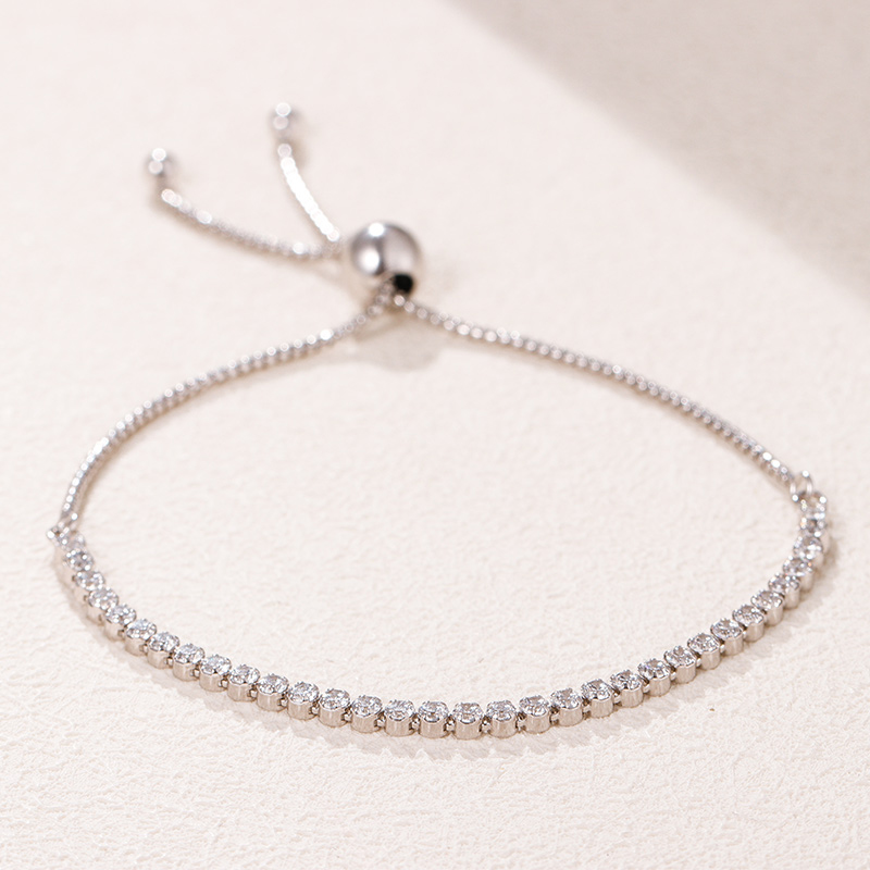 Sparkling Slider Tennis Bracelet Womens Wedding Jewelry Full CZ diamond Real 925 Sterling Silver with Original box set for Pandora adjustable size bracelets
Sparkling Slider Tennis Bracelet Womens Wedding Jewelry Full CZ diamond Real 925 Sterling Silver with Original box set for Pandora adjustable size bracelets