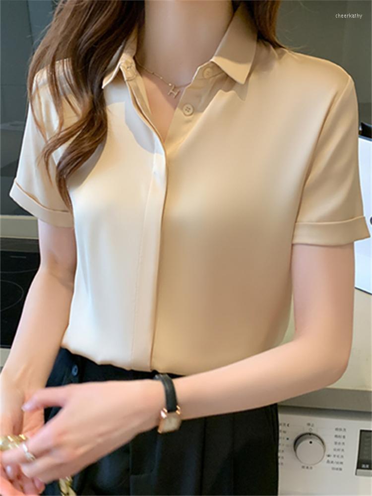Women' Blouses & Shirts Summer Blouse Women Tops Short Sleeve Turn Down Collar Chiffon Shirt Blusas Mujer De Moda 2022 FemmeWomen' Chee22, White
Women' Blouses & Shirts Summer Blouse Women Tops Short Sleeve Turn Down Collar Chiffon Shirt Blusas Mujer De Moda 2022 FemmeWomen' Chee22, White