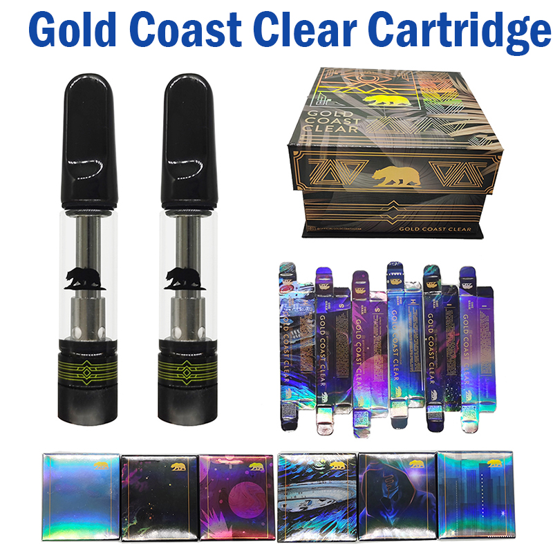 Gold Coast Clear Vape Cartridge Oil Cart Atomizer 0.8ml Ceramic Coil Vapes Carts 510 Thread Vapes E Cigarette Empty Glass Tank Pen Vaporizer New Cartridges Packaging
Gold Coast Clear Vape Cartridge Oil Cart Atomizer 0.8ml Ceramic Coil Vapes Carts 510 Thread Vapes E Cigarette Empty Glass Tank Pen Vaporizer New Cartridges Packaging