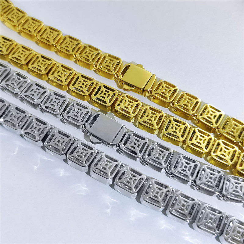 High Quality 18K Yellow White Gold Color 10mm 16-24inches Miami Cuban Link Chain Necklace for Men Women Jewelry
