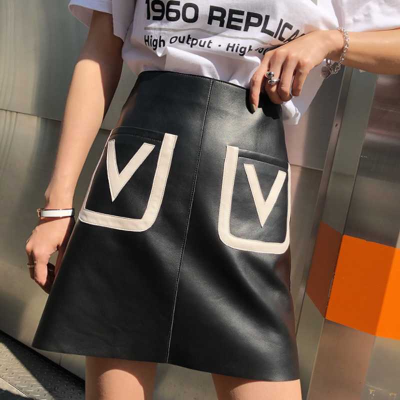 Skirts Leather Skirt A-line High Waist Black Slimming Large Size Fashion WomenSkirts
Skirts Leather Skirt A-line High Waist Black Slimming Large Size Fashion WomenSkirts