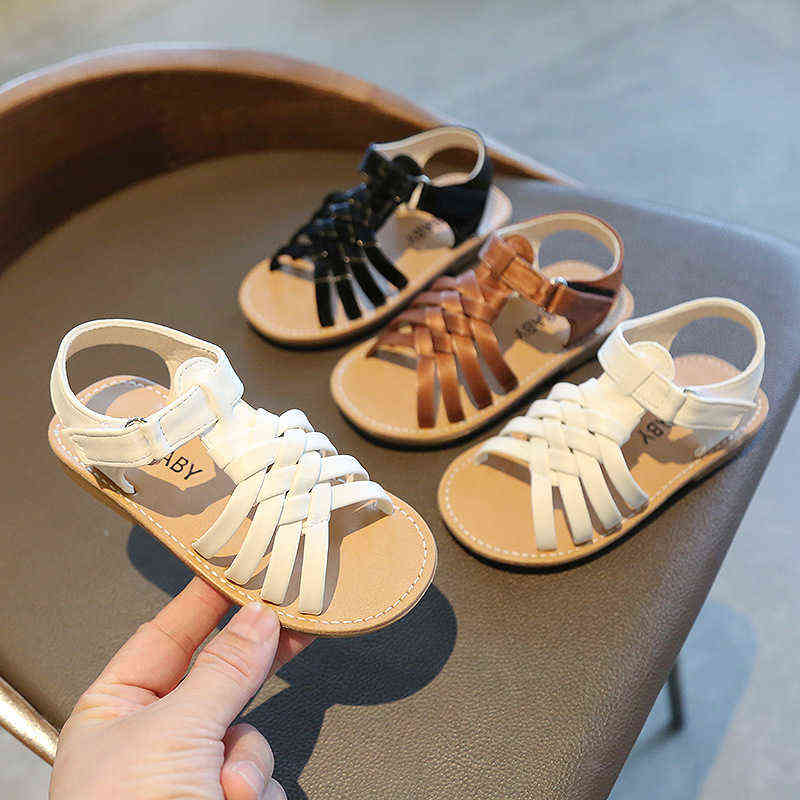 Kids Baby Girls Sandals Summer Shoes Children Flat Casual Sandals Soft Bottom Weave Cute Shoes Girls Beach Sandals G220418, Brown
Kids Baby Girls Sandals Summer Shoes Children Flat Casual Sandals Soft Bottom Weave Cute Shoes Girls Beach Sandals G220418, Brown