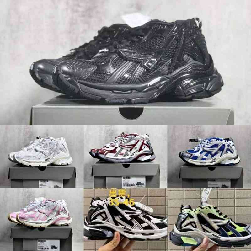 Designer Bbalencaigass Fashion Casual Shoes Retro Paris Dad Products Runner7 0 Worn Stitching Dirty Black and White Red Blue Sneakers Men Women
Designer Bbalencaigass Fashion Casual Shoes Retro Paris Dad Products Runner7 0 Worn Stitching Dirty Black and White Red Blue Sneakers Men Women