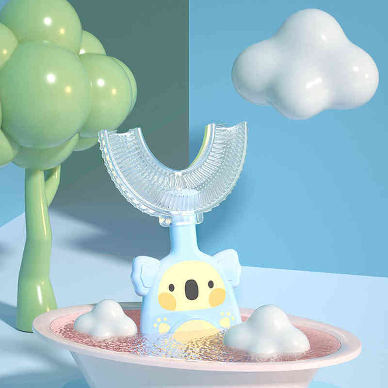 Toothbrush Children's Toothbrush Baby U-shaped Child Teethers Soft Silicone Born Brush Kids Teeth Oral Care Cleaning Health 0511