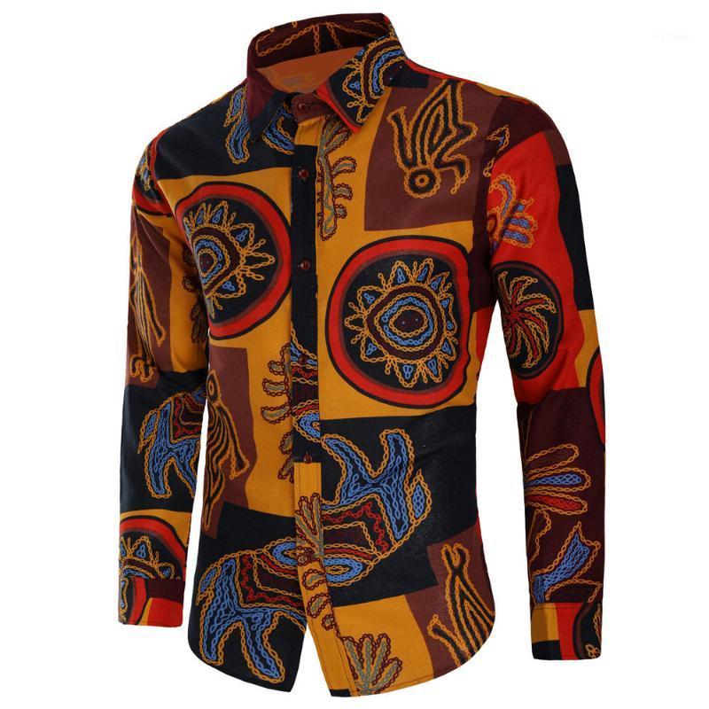 Men's Casual Shirts Fashion Flower Printed Long Sleeve Men Camisa Male Slim Fit Vintage Linen Shirt Blouse, C8817
Men's Casual Shirts Fashion Flower Printed Long Sleeve Men Camisa Male Slim Fit Vintage Linen Shirt Blouse, C8817