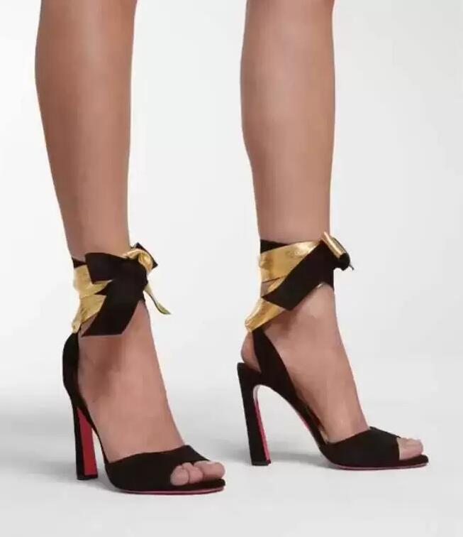 22S Dress wedding pumps women sandal ankle strap heel red sole high heels Crosse Du Desert Silk Tie Sandals red bottoms designer 35-43
22S Dress wedding pumps women sandal ankle strap heel red sole high heels Crosse Du Desert Silk Tie Sandals red bottoms designer 35-43