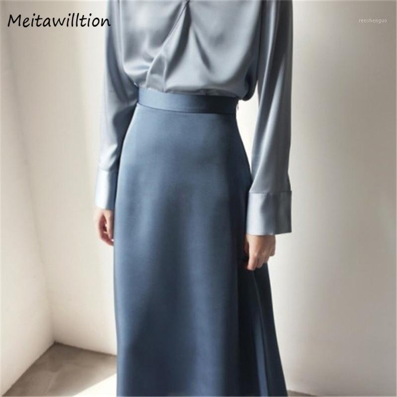 Skirts Elegant Satin Silk Skirt 2022 Spring Solid High Waist Sky Blue A-line Casual Women Korean Office Midi, Fys01 sky blue
Skirts Elegant Satin Silk Skirt 2022 Spring Solid High Waist Sky Blue A-line Casual Women Korean Office Midi, Fys01 sky blue