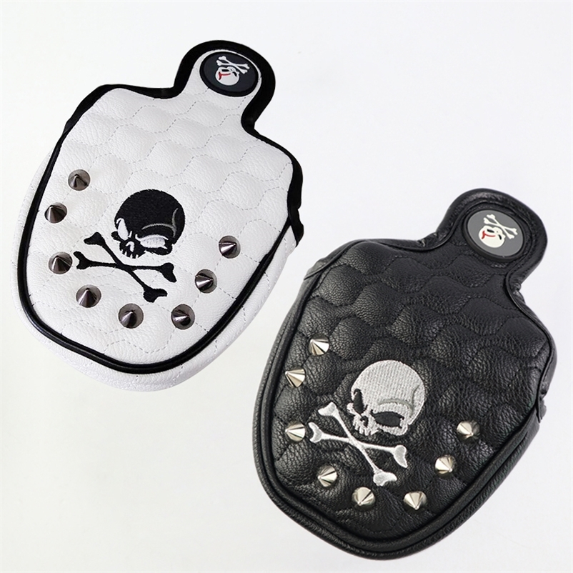 Golf Putter Cover Skull Rivets PU Leather Magnetic Closure Headcover for Mallet Putter Golf Head Covers 220629
Golf Putter Cover Skull Rivets PU Leather Magnetic Closure Headcover for Mallet Putter Golf Head Covers 220629