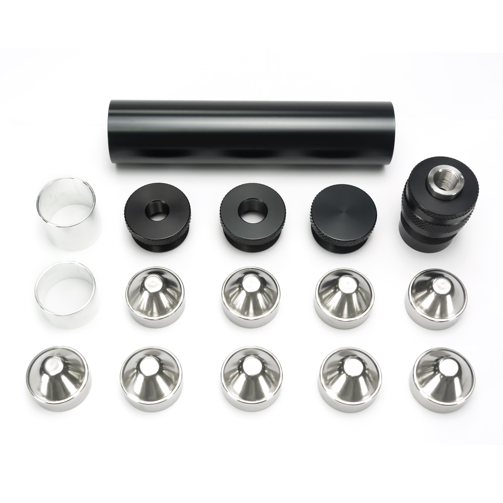 TOD-24h Fuel Filter Tactical Accessories 1.45"OD 7"L Aluminum Tube Solvent Trap Stainless Steel Cups Piston Booster
TOD-24h Fuel Filter Tactical Accessories 1.45"OD 7"L Aluminum Tube Solvent Trap Stainless Steel Cups Piston Booster