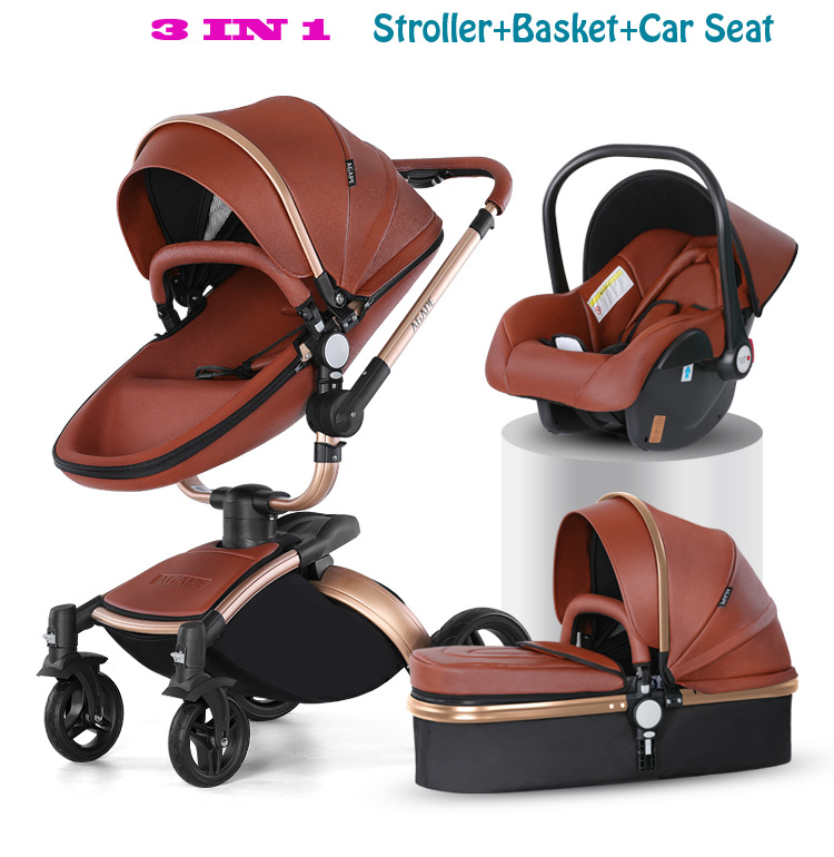Luxury Stroller High View Stroller Baby Strollers Three-in-one Leather Two-way 360 Degree Rotating Foldable Lightweight Children's Umbrella Car with Shock Absorber
Luxury Stroller High View Stroller Baby Strollers Three-in-one Leather Two-way 360 Degree Rotating Foldable Lightweight Children's Umbrella Car with Shock Absorber